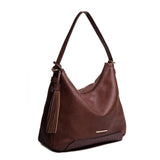 <bold>Hobo  / Tote  Bag  <br>Vegan-Leather Handbag Coffee - strapsandbrass.com