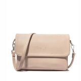 <bold>Messenger / Crossbody Bag <br>Vegan-Leather Handbag Cream - strapsandbrass.com