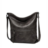 <bold>Tote  / Shoulder Bag  <br>Vegan-Leather Handbag d Gray - strapsandbrass.com