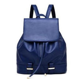 <bold>Fashion Backpack  <br>Vegan-Leather Fashion Backpack deep Blue backpack - strapsandbrass.com