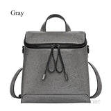 <bold>Fashion Backpack  <br>Genuine-Leather Fashion Backpack Gray - strapsandbrass.com