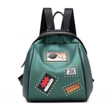 <bold>Fashion Backpack  <br>Vegan-Leather Fashion Backpack Green backpack - strapsandbrass.com