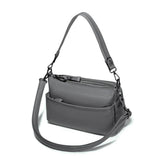 <bold>Clutch / Crossbody Bag <br>Vegan-Leather Handbag Gray - strapsandbrass.com