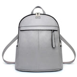 <bold>Fashion Backpack <br>Vegan-Leather Fashion Backpack Gray backpack - strapsandbrass.com