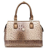 <bold>Top-Handle / Crossbody Bag <br>Vegan-Leather Handbag Khaki - strapsandbrass.com