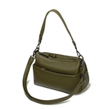 <bold>Clutch / Crossbody Bag <br>Vegan-Leather Handbag Khaki - strapsandbrass.com