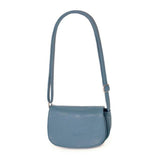 <bold>Crossbody / Shoulder Bag  <br>Vegan-Leather Handbag l Blue - strapsandbrass.com