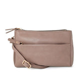 <bold>Crossbody / Shoulder Bag  <br>Vegan-Leather Handbag l Brown - strapsandbrass.com