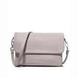 <bold>Messenger / Crossbody Bag <br>Vegan-Leather Handbag l Gray - strapsandbrass.com