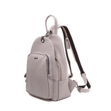 <bold>Casual Day Backpack <br>Vegan-Leather Fashion Backpack Gray - strapsandbrass.com