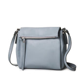 <bold>Crossbody / Shoulder Bag <br>Vegan-Leather Handbag lBlue - strapsandbrass.com