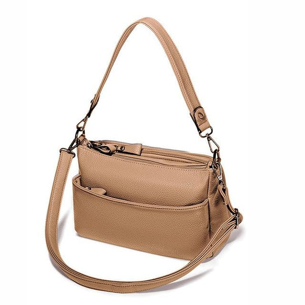 <bold>Clutch / Crossbody Bag <br>Vegan-Leather Handbag muddy - strapsandbrass.com