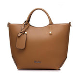<bold>Tote / Shoulder Bag  <br>Vegan-Leather Handbag new Khaki - strapsandbrass.com