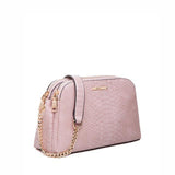 <bold>Crossbody  / Shoulder Bag  <br>Vegan-Leather Handbag Pink - strapsandbrass.com