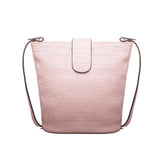 <bold>Bucket / Tote Bag <br>Vegan-Leather Handbag Pink - strapsandbrass.com