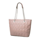 <bold>Tote / Shoulder Bag <br>Vegan-Leather Handbag Pink - strapsandbrass.com