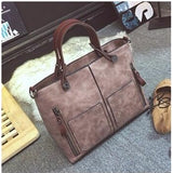 Tote / Shoulder Bag  <br>Vegan-Leather Handbag Pink - strapsandbrass.com