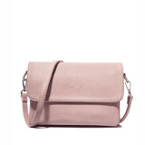 <bold>Messenger / Crossbody Bag <br>Vegan-Leather Handbag Pink - strapsandbrass.com