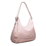 <bold>Hobo  / Tote  Bag  <br>Vegan-Leather Handbag Pink - strapsandbrass.com
