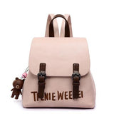 <bold>Youth Backpack <br>Vegan-Leather Fashion Backpack Pink backpack - strapsandbrass.com