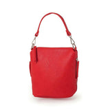 <bold>Bucket / Crossbody Bag <br>Vegan-Leather Handbag Red - strapsandbrass.com