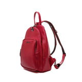 <bold>Casual Day Backpack <br>Vegan-Leather Fashion Backpack Red - strapsandbrass.com
