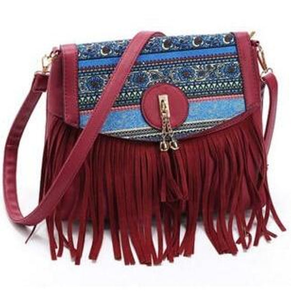 <bold>Tote  / Shoulder Bag <br>Vegan-Leather Handbag Redleather bag - strapsandbrass.com