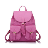 <bold>Fashion Backpack <br>Vegan-Leather Fashion Backpack rose Red - strapsandbrass.com