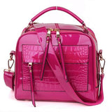 <bold>Top-Handle  / Tote Bag  <br>Vegan-Leather Handbag rose women handbag - strapsandbrass.com