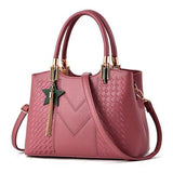 <bold>Top-Handle | Crossbody Bag  <br>Vegan-Leather Handbag rubber Red - strapsandbrass.com