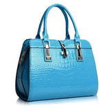 <bold>Top-Handle / Crossbody Bag <br>Vegan-Leather Handbag sky Blue - strapsandbrass.com