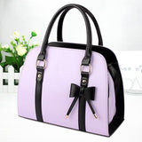 <bold>Top-Handle  / Crossbody Bag <br>Vegan-Leather Handbag taro Purple - strapsandbrass.com