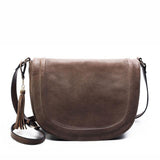 <bold>Messenger / Crossbody Bag <br>Vegan-Leather Handbag Taupe - strapsandbrass.com