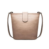 <bold>Bucket / Tote Bag <br>Vegan-Leather Handbag Taupe - strapsandbrass.com