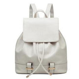 <bold>Fashion Backpack  <br>Vegan-Leather Fashion Backpack White backpack - strapsandbrass.com