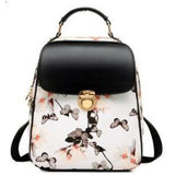 <bold>Youth Backpack <br>Vegan-Leather Fashion Backpack White backpack - strapsandbrass.com
