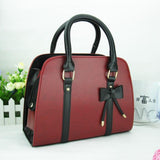 <bold>Top-Handle  / Crossbody Bag <br>Vegan-Leather Handbag Red - strapsandbrass.com