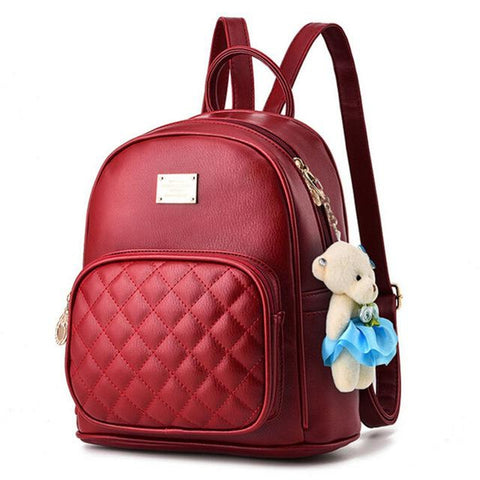 <bold>Youth Fashion Backpack  <br>Vegan-Leather Fashion Backpack Redbackpack - strapsandbrass.com